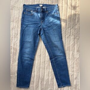 J. Crew Women's Stretch Skinny Jeans in Medium Blue